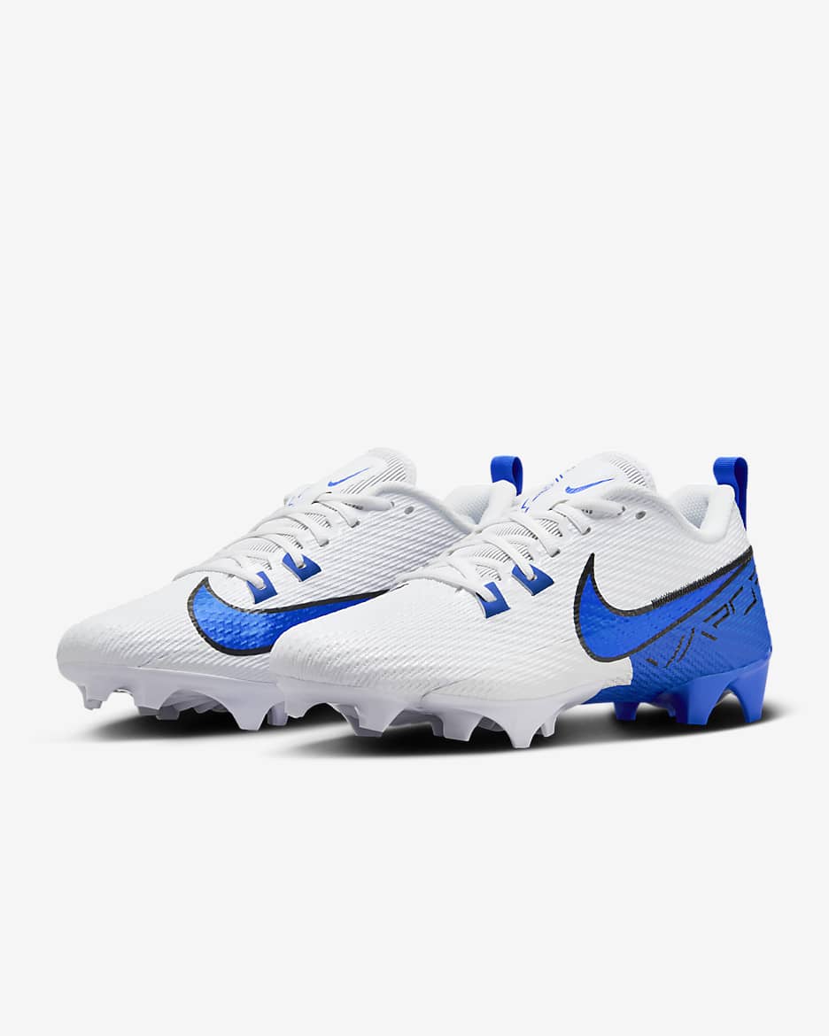 Blue and white nike football cleats on sale